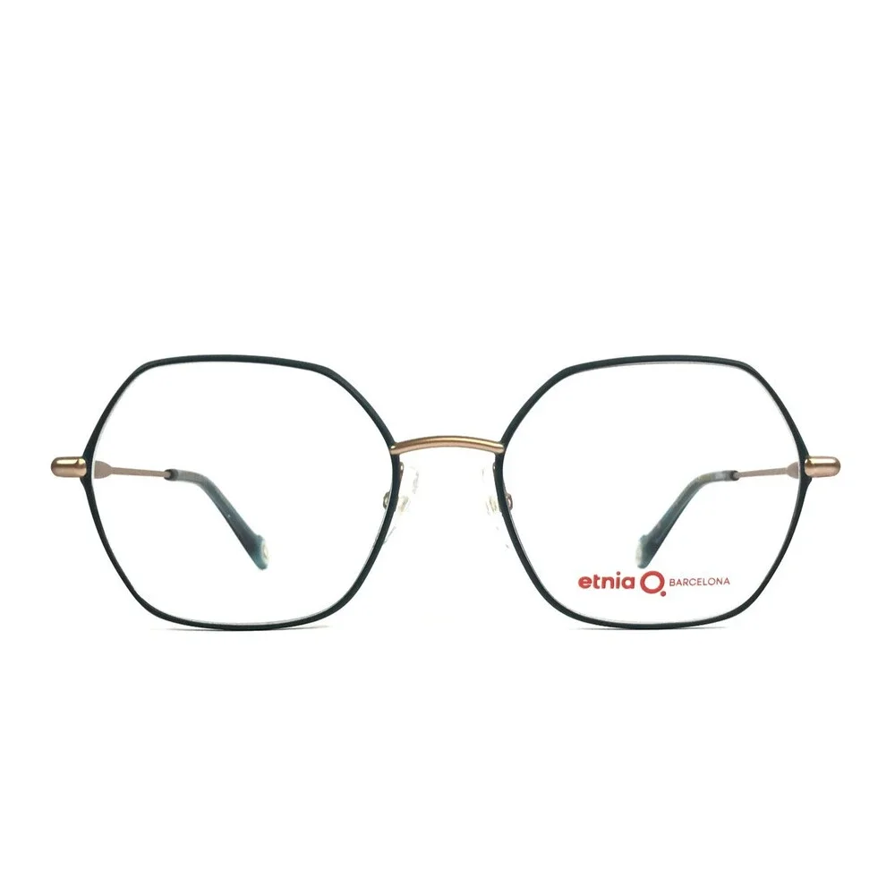 Etnia Barcelona Eyeglasses Frame EXEDRA PGPT Pink Gold Petrol Wire Rim 53-18-140